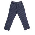 PacSun  High Rise Straight Black Pinstripe Denim Jeans Women’s Size 29 Photo 5
