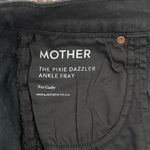 Women’s Mother The Pixie Dazzler Ankle Fray Jeans Not Guilty Black Size 27 Photo 8