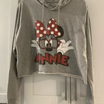 Disney Minnie with glasses Cropped Hoodie‎ size large Photo 0