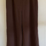 R & M Richards  Brown Pull‎ On Elastic Waist Wide Leg Slits Dress Pants Womens 16 Photo 0