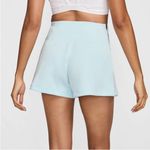 Nike  High Rise 3" Shorts L Light Blue Pleated Tenniscore‎ Y2K Athleisure NWT Photo 2