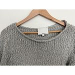 3.1 Phillip Lim Women's Gray Linen Blend Slouchy Knit Sweater M Coastal Grandma Photo 1