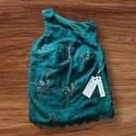 Elegant Teal Lace Women's Top Blue Size XS Photo 0