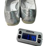 Walter Genuin COCO BALLERINA Leather Ballet Silver Metallic Flats Shoes Italy 10 Photo 5