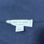 Blu Pepper  Navy Blue Linen Blend Jacket Size M Photo 6