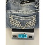 Vigoss Y2K  Women's Blue Denim Embellished Pockets Ripped‎ Distressed Jeans 9/10 Photo 9
