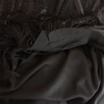 Women's Hand Made Black Beaded Sequined Retro Dress Photo 5