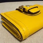 Coach  SoHo Campbell Small Buckle Yellow Leather Wallet Photo 6