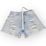 KanCan USA Kancan High Rise Distressed Denim Shorts Medium Photo 4