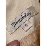 NWT Mandalay Cream Ivory Gold Beaded Fringe Midi Evening Cocktail Dress Womens 6 Photo 10