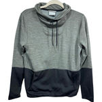 Columbia  Women's Sage Green Black Fleece Cowl Neck Pullover Sweatshirt Size M Photo 0