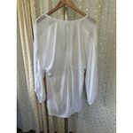 Raviva Women's Bohemian Macrame Crochet Detail Swim Cover Up Tunic Dress M White Size M Photo 2