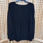 Ella Moss Women's Soft Ribbed Knit V-Neck Sweater-Black size medium nwt Photo 1