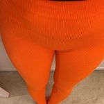 ZARA bright Orange leggings. Xs/s Photo 5