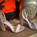 Just fab Tan Block Heel Sandals 3” heel Photo 1