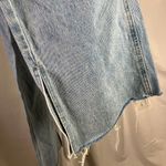 Princess Polly  XX Light Wash Flare Jeans‎ Raw Hem Women's Size 4 Denim Photo 5