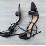 Banana Republic Treccia Leather Heels Black Color Size 9 Photo 5