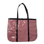 Vera Bradley Frill Loves Me Pink Orange Blue Large Vinyl Tote Bag & Wristlet Set Photo 2