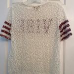 ZARA  “Vibe” white lace crop Top M Photo 2