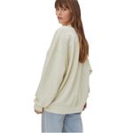 Nasty Gal Sand Have A Nice Day Placement Overdyed Floral Graphic Sweatshirt Photo 3