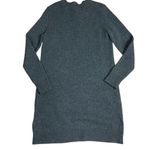Madewell gray lace up merino wool sweater dress Medium Photo 5