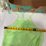 Athleta Womens Size XXS Neon Green Chi Dot Mesh Train Tank Top 479980 Photo 5
