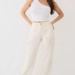 True Religion NWT Winter WHITE Big T Stitch MILITARY CARGO Flap POCKET Photo 1