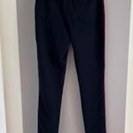 Boom Boom Jeans Navy Chino Stretch Pants with Red Stripe Photo 3