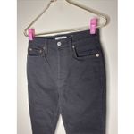 RE/DONE New Redone Black High Rise‎ Ankle Crop Sz 27 Photo 3