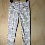 Democracy Ab Technology Pants Women’s 8 Gray White Camo Skinny Stretch Jeans Photo 1