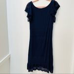 Lilly Pulitzer Navy blue Sweater crochet anchor Dress sz Medium Photo 86