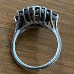 Vintage Sterling Silver Opal And Garnet Cluster Ring Womens Size 8 Photo 5