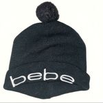 Bebe Black Pom Pom beanie winter hat/cap Photo 0