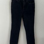 Madewell NWT 10" High Rise Skinny Black Denim Jeans Stretch 25 Petite Photo 0