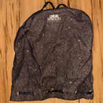 Victoria's Secret  Glittery Black Drawstring Backpack Photo 0