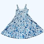 Divided White and Blue  By H&M Floral Dress Photo 2