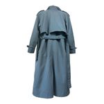 London Fog Vintage 80s Floral-Lined Thinsulate Trench Coat Wn Size12 Reg Photo 2