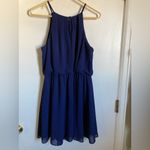 Iz Byer Navy Blue Sleeveless Pleated Mini Dress #Pk Photo 9