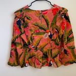 Farm Rio Anthropologie Yasmine ruffled blouse S Photo 6
