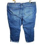 Kut From The Kloth Amy Crop Jeans 20W Plus Size Distressed Stretch Denim Blue Photo 2