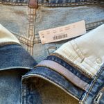 Point Sur Multicolor Stripe Denim Shorts Blue Size 27 Photo 1