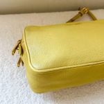 Miu Miu Yellow Leather Double Zip Crossbody / Shoulder Bag Photo 6