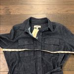 New with Tags Level99 Emma Belted Denim Shacket Sz M Blue Size M Photo 4