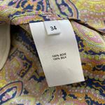 Carven Multicolor Silk Paisley Shantung Dress Photo 5