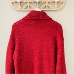 Pilcro  by Anthro. Open Front Cardigan Maroon Sz Medium Photo 7