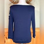 Ralph Lauren  vintage long sleeve sailor Boat Neck preppy  pullover Henly top L Photo 5