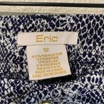 Eric Snake Skin Print Women Casual Pants Size 10, Women Skinny Casual Pants,‎ Blue Photo 2