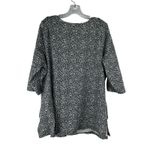 Jessica London  Womens Short Sleeve Shirt Size 22/24 Gray White Floral Photo 4