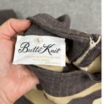 Vintage | Butte Knit Wool Blend Color block Stripe Midi Dress | M Gray Size M Photo 3