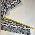 Susan Graver  Gray White Snake Print Wind Breaker Hood Cinch Waist Pockets Size L Photo 3